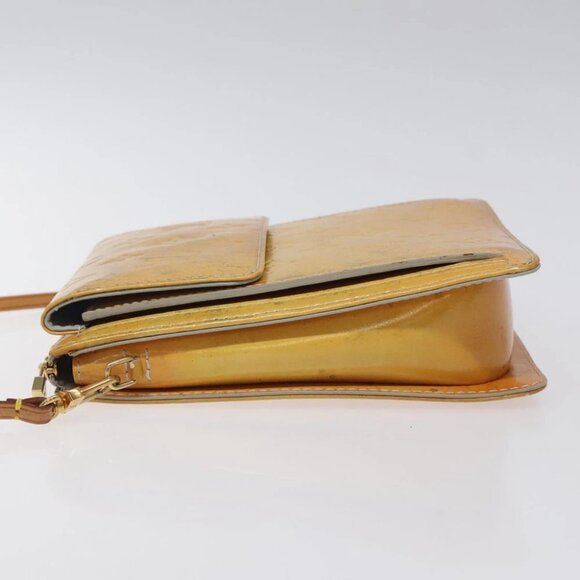 LOUIS VUITTON Monogram Vernis Motto Accessory Pouch Gris M91030 LV Auth 118033 - Picture 5 of 16